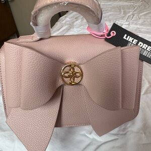 Elegant Like Dreams Blush Bow Satchel NWT